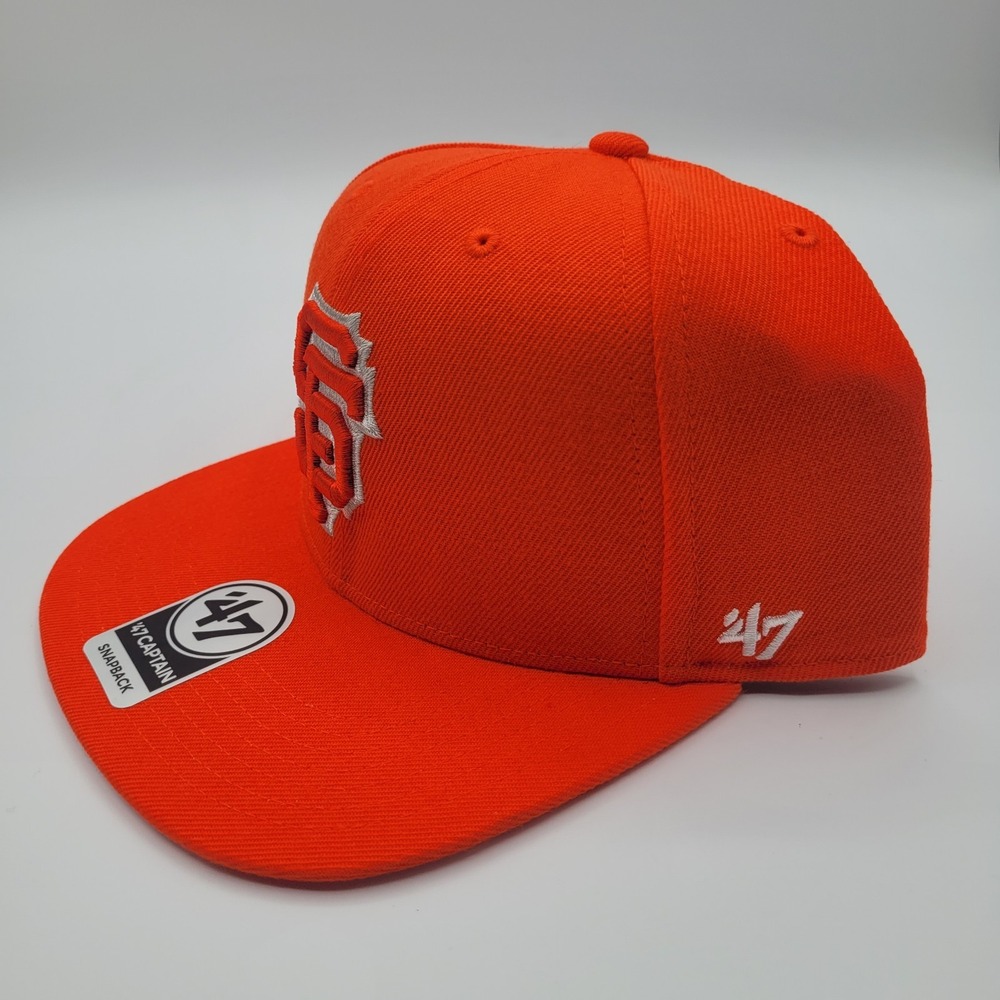 '47 Brand Orange San Francisco Giants 2021 City Connect Captain Snapback Hat New - Picture 2 of 5